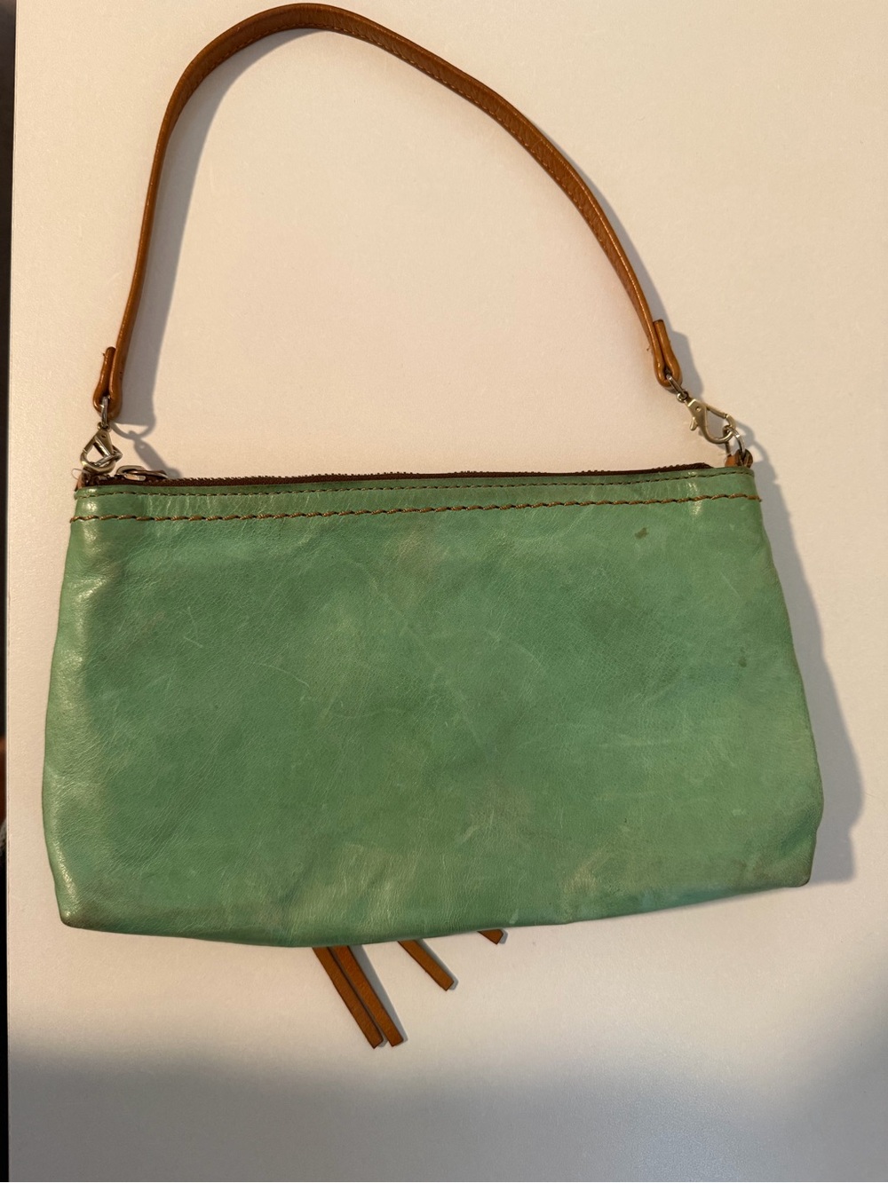 HOBO Green Leather Adjustable Strap Crossbody Bag - Picture 4 of 8